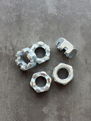 Гайка корончатая, прорезная низкая М16 DIN 937