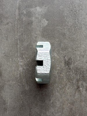 Гайка корончатая, прорезная низкая М27х1,5 ГОСТ 5919-73, класс прочности 8, покрытие цинк