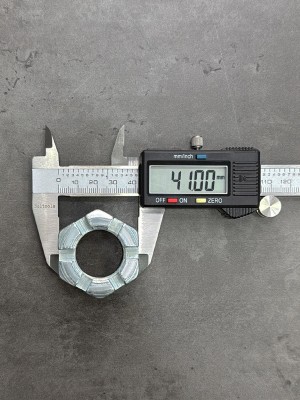 Гайка корончатая низкая М27х1,5 S-41 Н-20