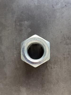 Гайка корончатая М30х1,5 (h=27, S-46) класс прочности 6 оцинкованная