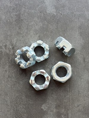 Гайка корончатая, прорезная низкая М14х1,5 ГОСТ 5933-73