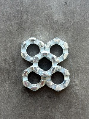 Гайка корончатая, прорезная низкая М14х1,5 ГОСТ 5933-73